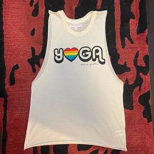 SPIRITUAL GANGSTER PRIDE YOGA 🧘‍♀️ TANK RAINBOW 🌈 HEART 💜